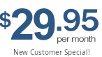 Starting at $29.95 per month